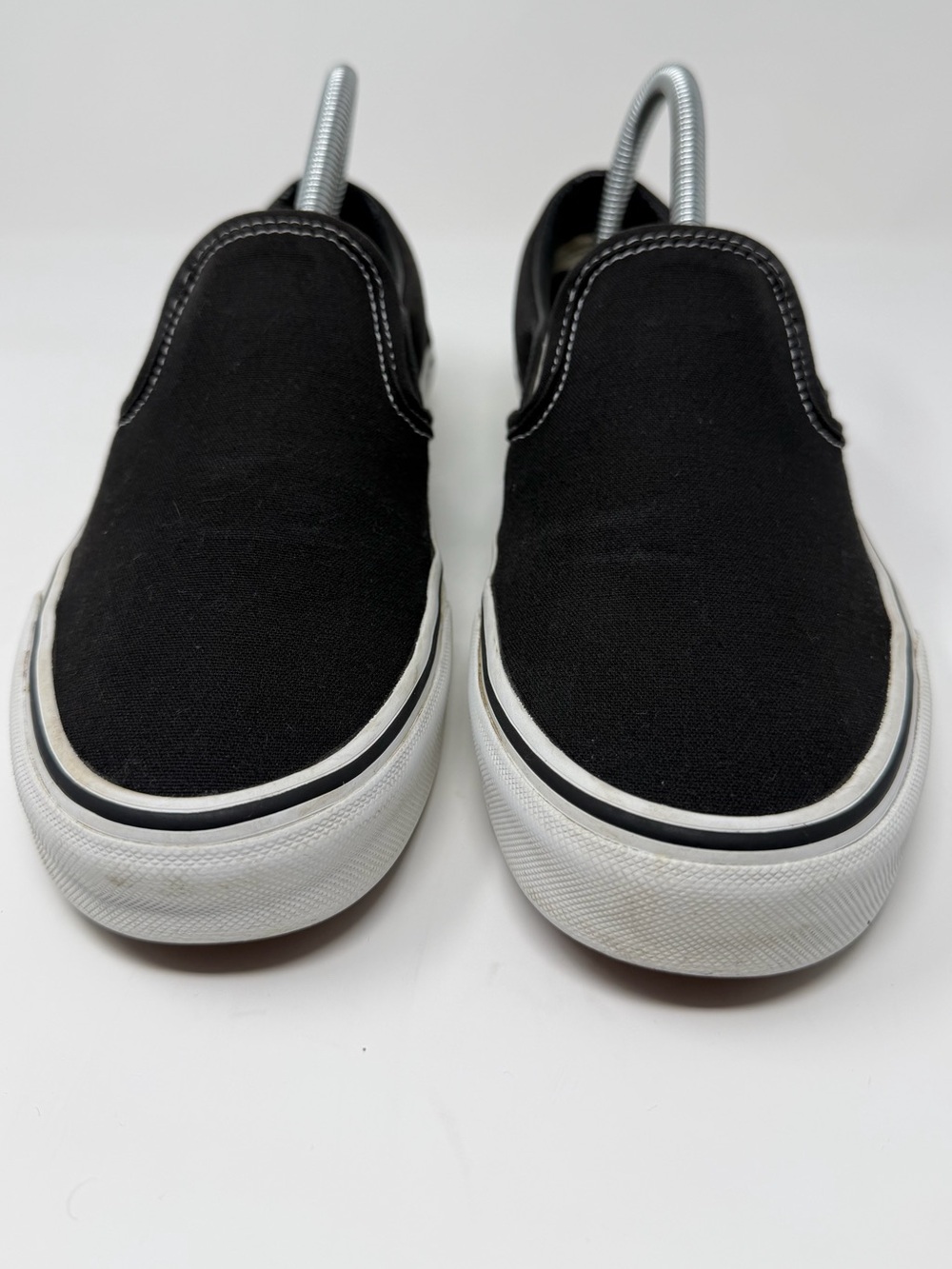Vans Black Canvas Slip-On shoes - Picture 2 of 8